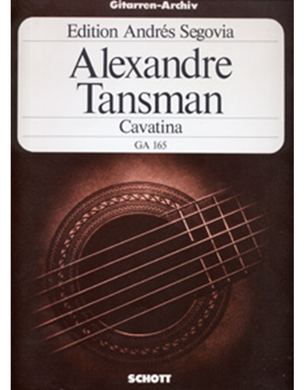 Tansman Alexandre - Cavatina
