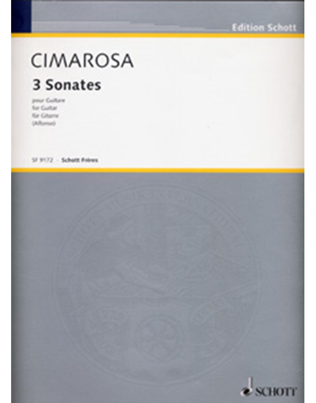 Cimarosa Domenico - 3 Sonates pour guitar
