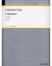 Cimarosa Domenico - 3 Sonates pour guitar