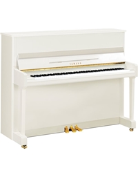 YAMAHA P116M Upright Piano Polished White