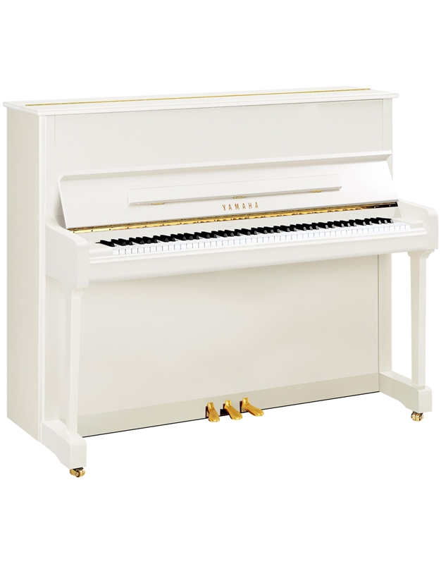 YAMAHA P121M Upright Piano Polished White