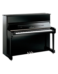 YAMAHA P121M Upright Piano Polished Ebony PEC Chrome fittings Silver Edition