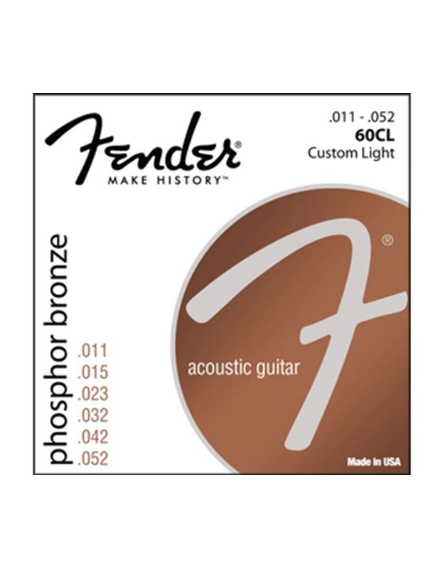 FENDER 60CL  Acoustic Guitar Strings  (11-52)