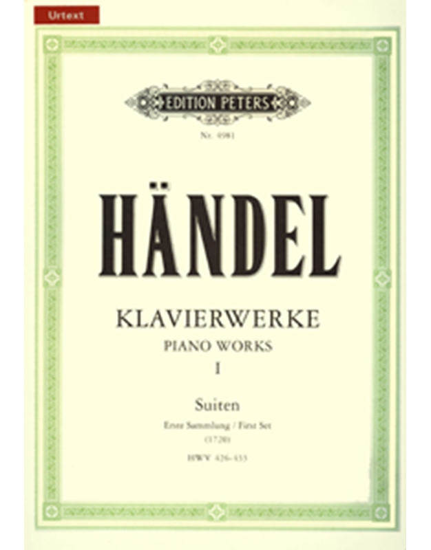 G.F.Handel - Klavierwerke Band I / Suiten (Urtext) / Peters editions