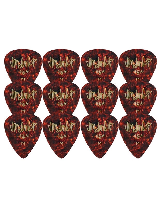 DUNLOP 483P05MD Guitar Picks Shell Medium ( 12 picks )