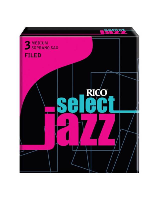 RICO JAZZ Soprano Saxophone Reeds Medium Νο.3 ( Piece) Filed