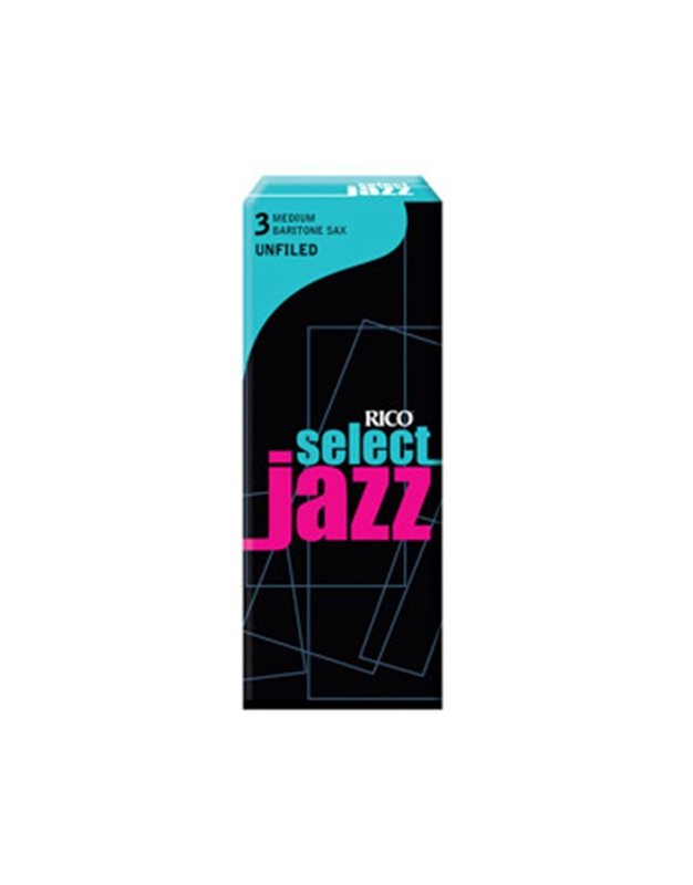 RICO Select Jazz Baritone Saxophone Reeds Soft Νr.3 ( Piece ) Unfiled
