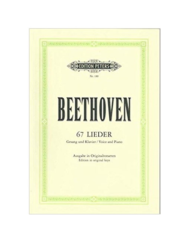 Ludwig van Beethoven - 67 Lieder (High Voice) / Peters editions