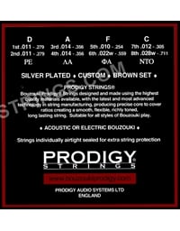 PRODIGY Brown 11's Set Xορδές 4Χορδου Μπουζουκιού 