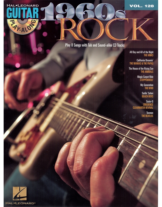 Guitar Play-Along Vol.128 : 1960s Rock BK / CD