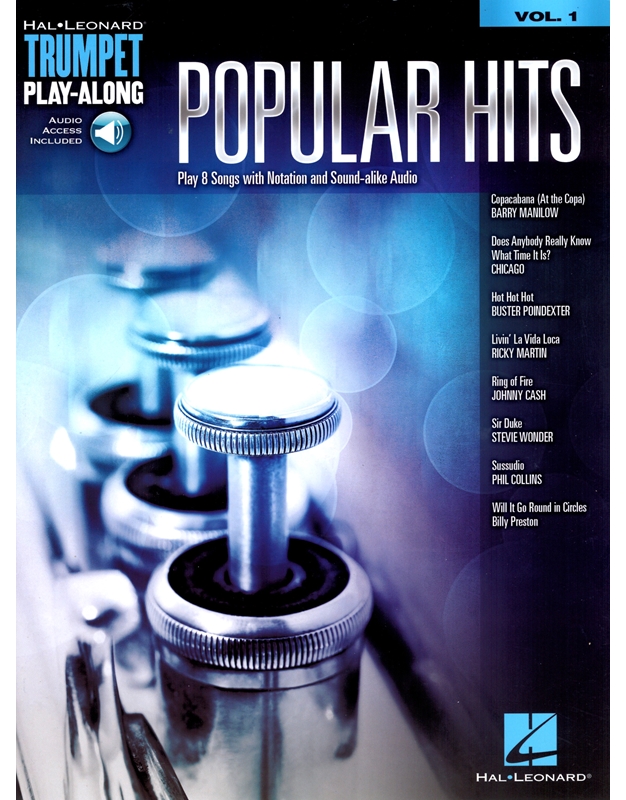 Popular Hits Vol.1 - Play 8 songs with notation and sound - alike Audio