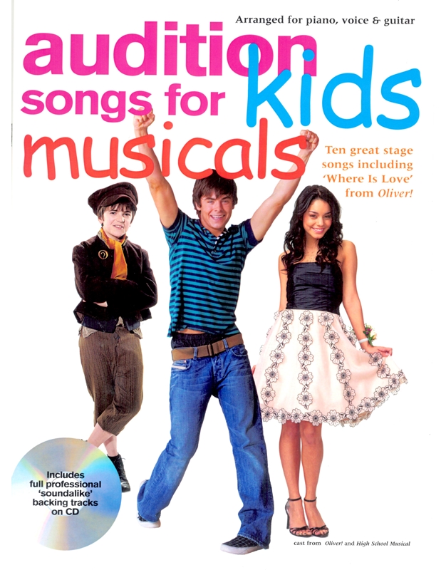 Audition Songs for Kids Musicals + CD