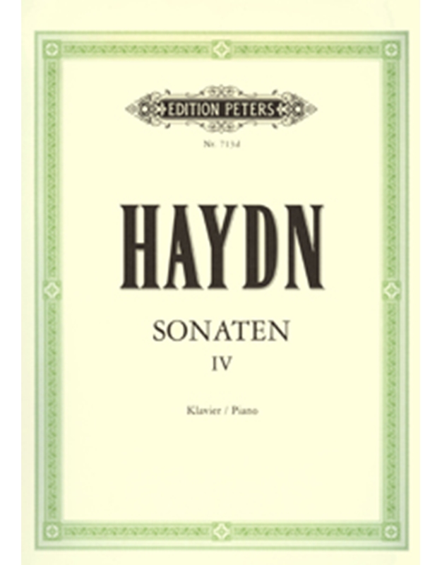 Joseph Haydn - Sonaten IV Klavier / Εκδόσεις Peters