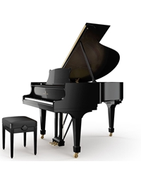STEINWAY M-170 Grand Piano Polished Ebony