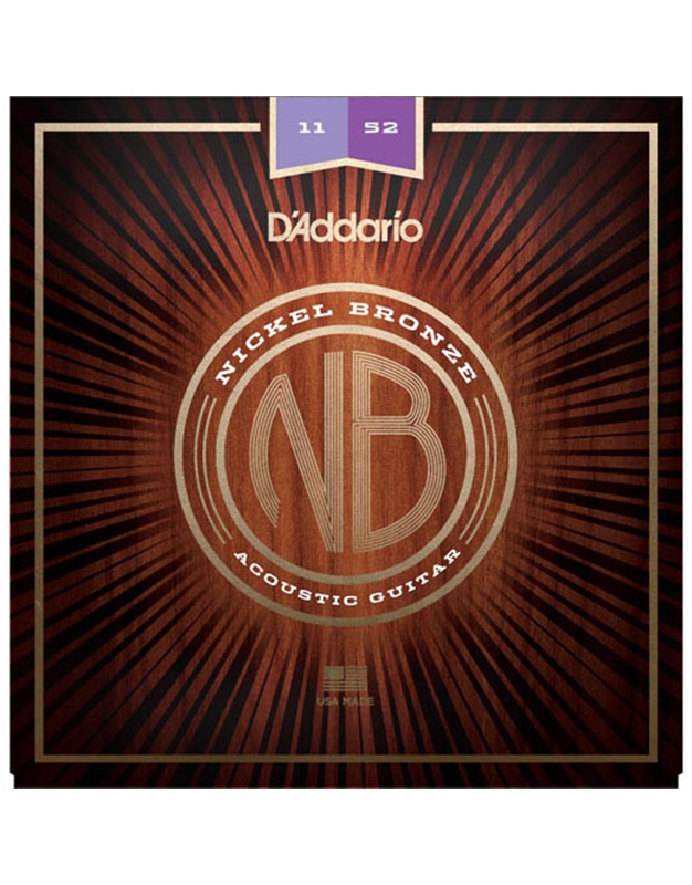 D'Addario NB1152 Strings Nickel Bronze Acoustic Guitar