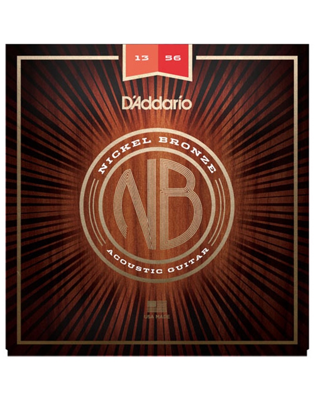 D'Addario NB1356 Strings Nickel Bronze Acoustic Guitar