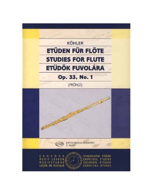 Kohler E. - 15 Easy Studies Op.33 Vol.1 / Εκδόσεις Budapest