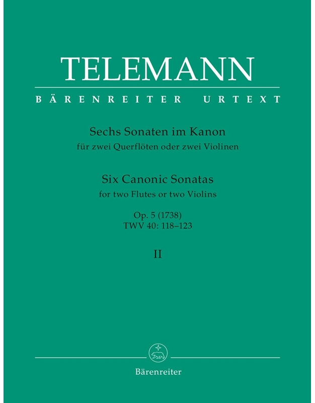 Telemann - 6 Canonic Sonatas Op.5 N2