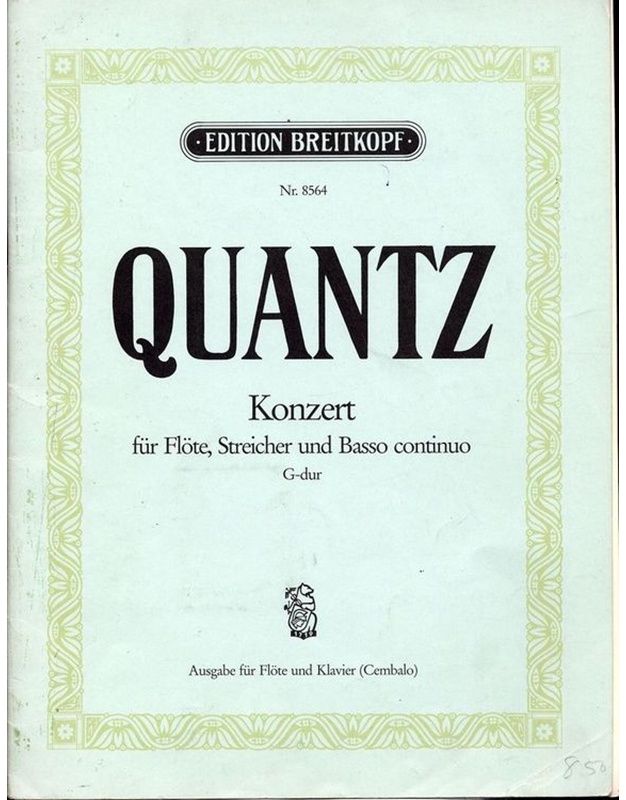 Quantz - Concerto G Major