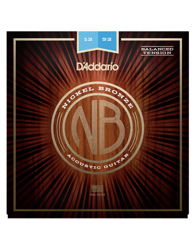 D'Addario NB1252BT Χορδές Nickel Bronze Ακουστικής Κιθάρας