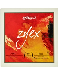 D'Addario Zyex DZ612 D String for Double Bass 3/4