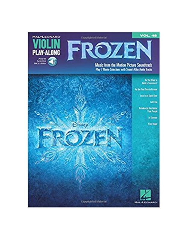 Violin Play-Along Volume 48 - Frozen (BK/Online audio)