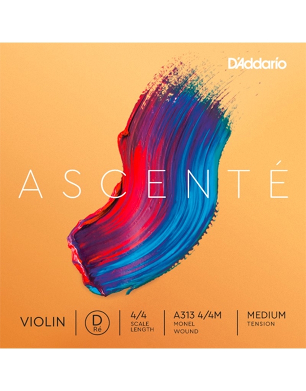 D'Addario ASCENTE A313 4/4 Medium Tension Χορδή Ρε Βιολιού 