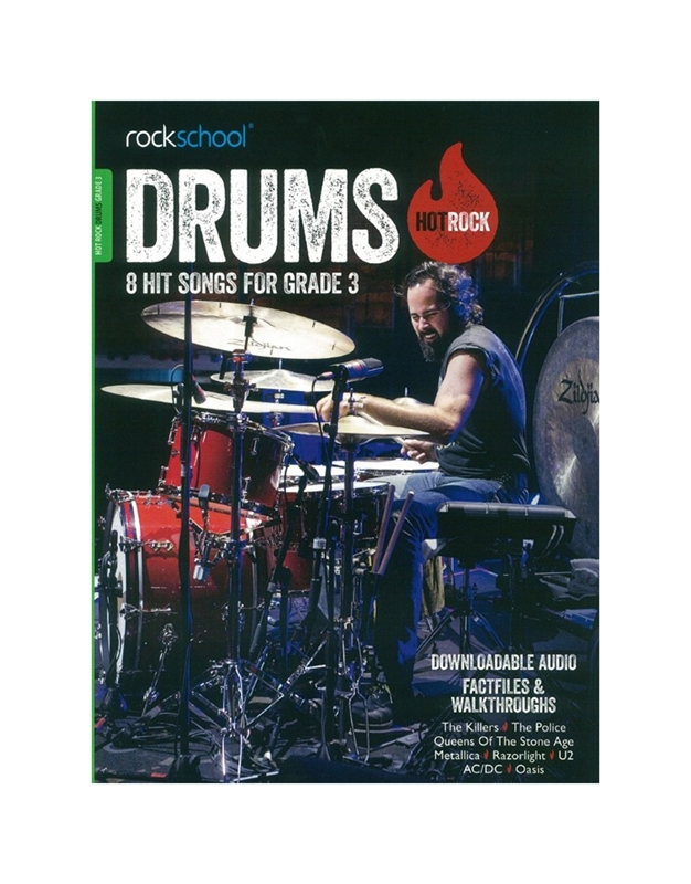 Rockschool - Hot Rock Drums Grade 3 (Book/Online Audio)