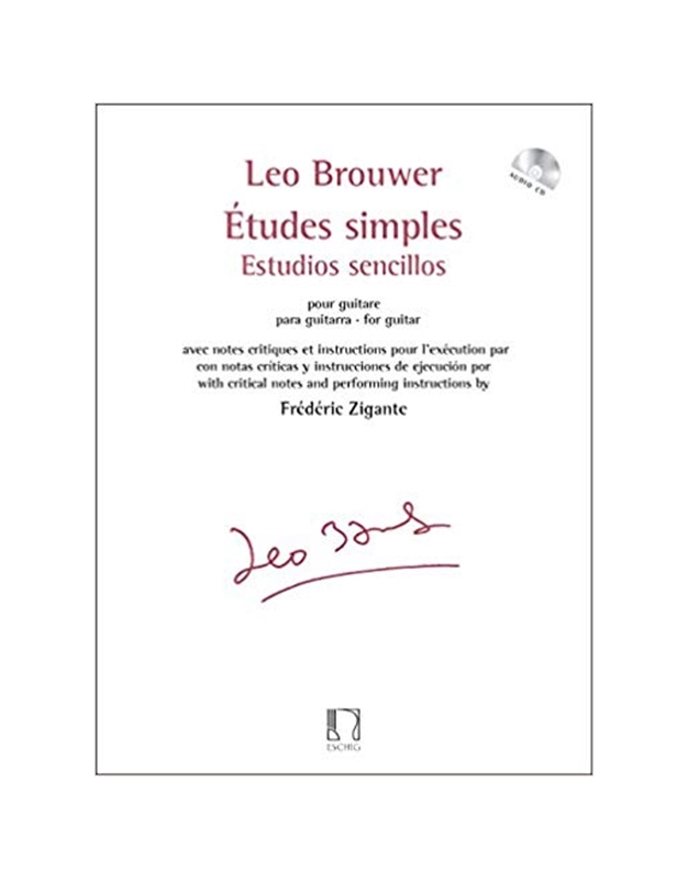 Brouwer -  Etudes  Simples  1-20 (Zigante) BΚ/CD