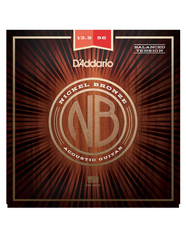 D'Addario NB13556BT  Strings Nickel Bronze Acoustic Guitar