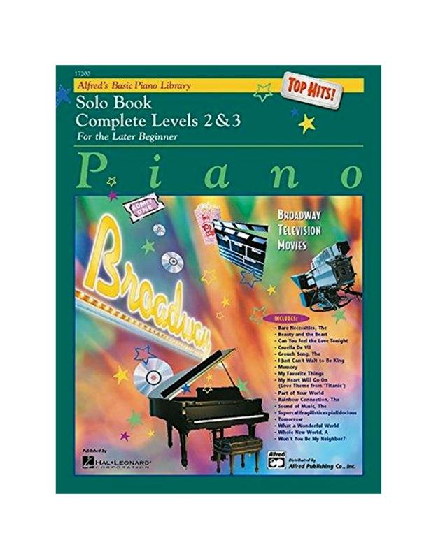 Alfred's Basic Piano Library - Top Hits Solo Book Complete Level 2&3