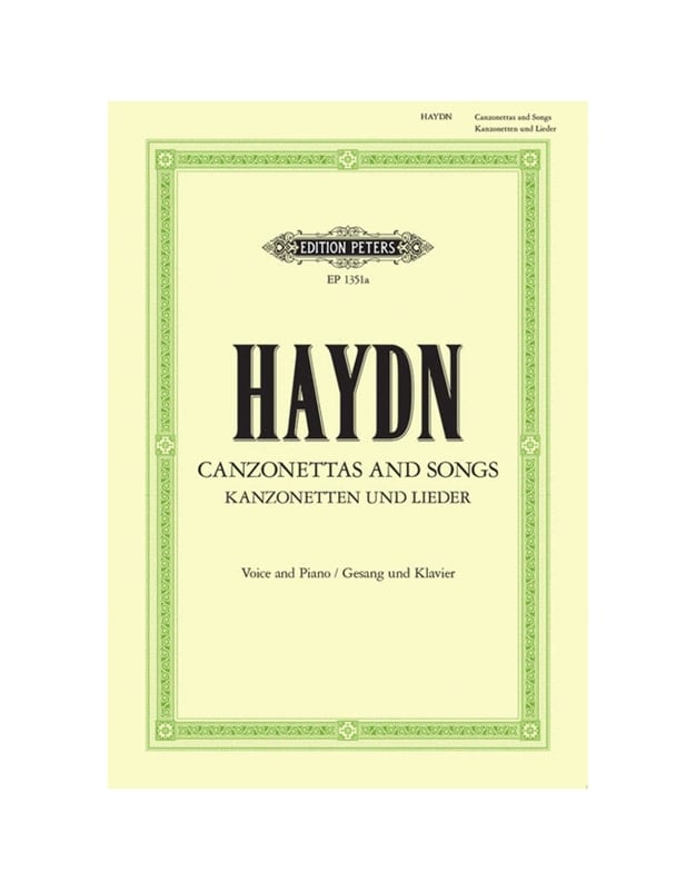 Joseph Haydn - 35 Canzonettas and Songs / Peters Edition