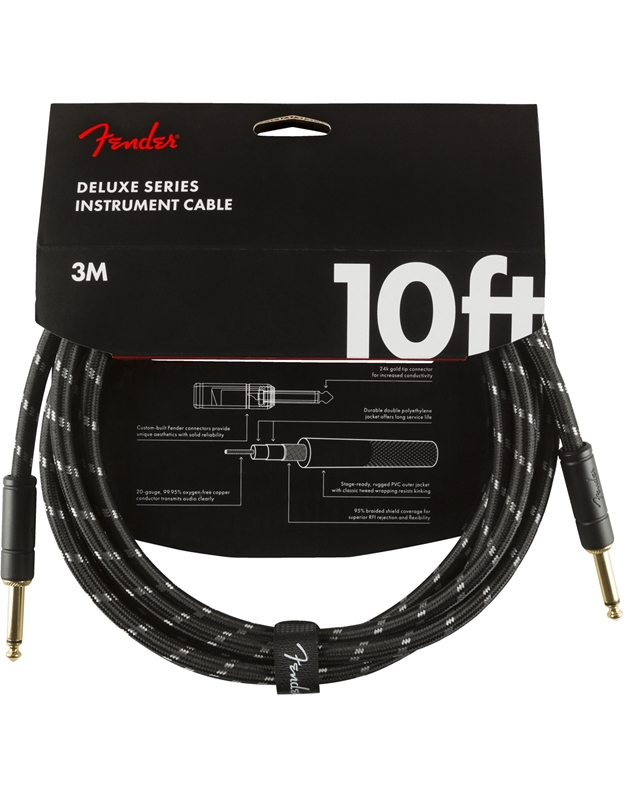 FENDER BTWD Deluxe Guitar Cable 3m