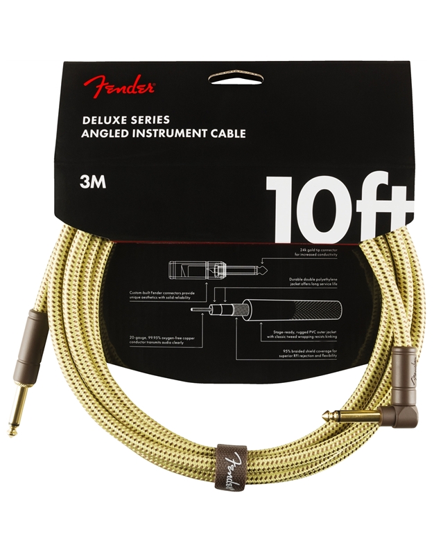 FENDER Deluxe TWD Cable 3m Angle