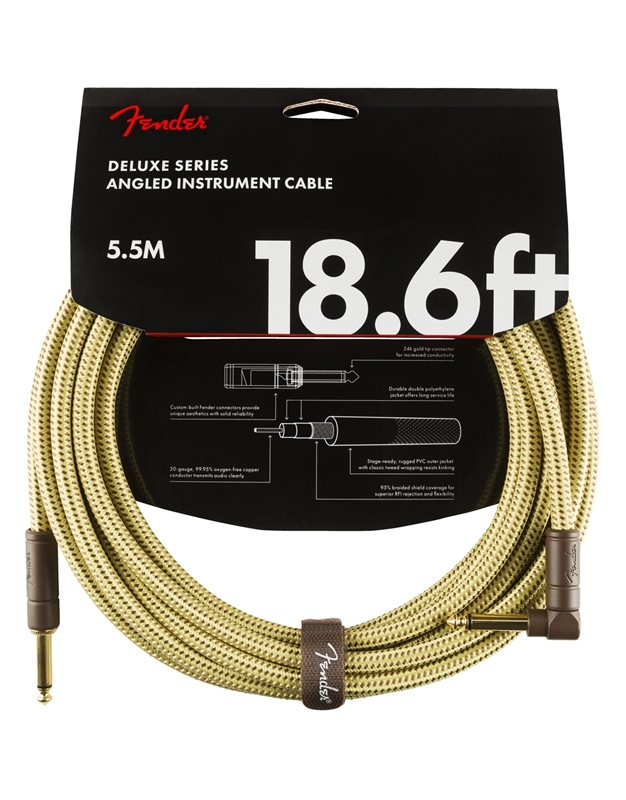 FENDER Deluxe TWD Cable 5,5m Angle