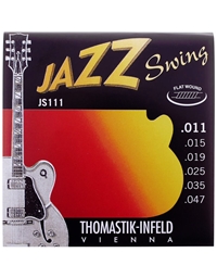 THOMASTIK JS111 Electric Guitar Set Strings Jazz Flatwound (11-47) 
