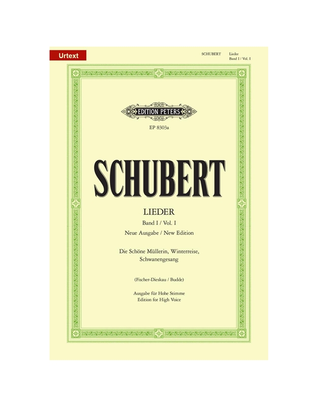 Franz Schubert - Lieder High Voice Band 1 (New Edition) / Editions Peters