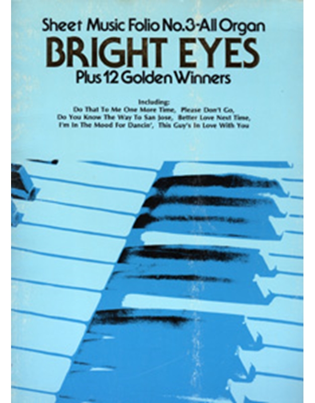 Sheet Music Folio N. 3 - All Organ Bright Eyes