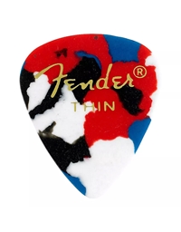 FENDER 351 Guitar Picks Pack Confetti Thin (12 pieces)