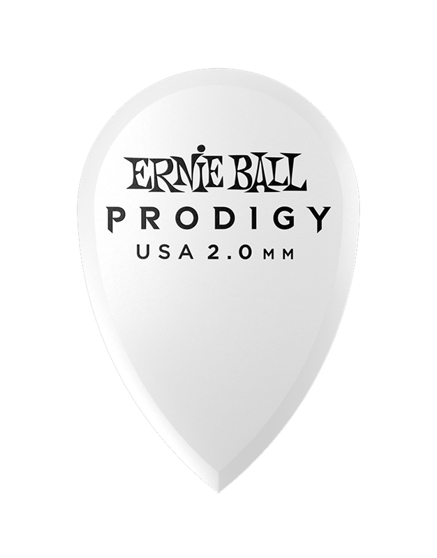 ERNIE BALL White Teardrop Prodigy 9336 Picks 2.0mm (6 pack)