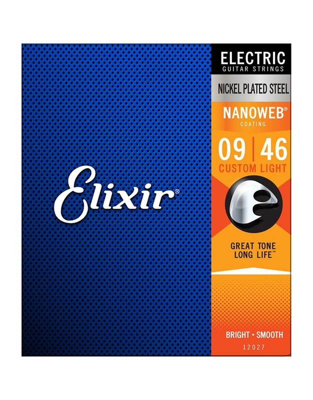 ELIXIR 12027 ''Nanoweb'' Custom Light Electric Guitar Strings