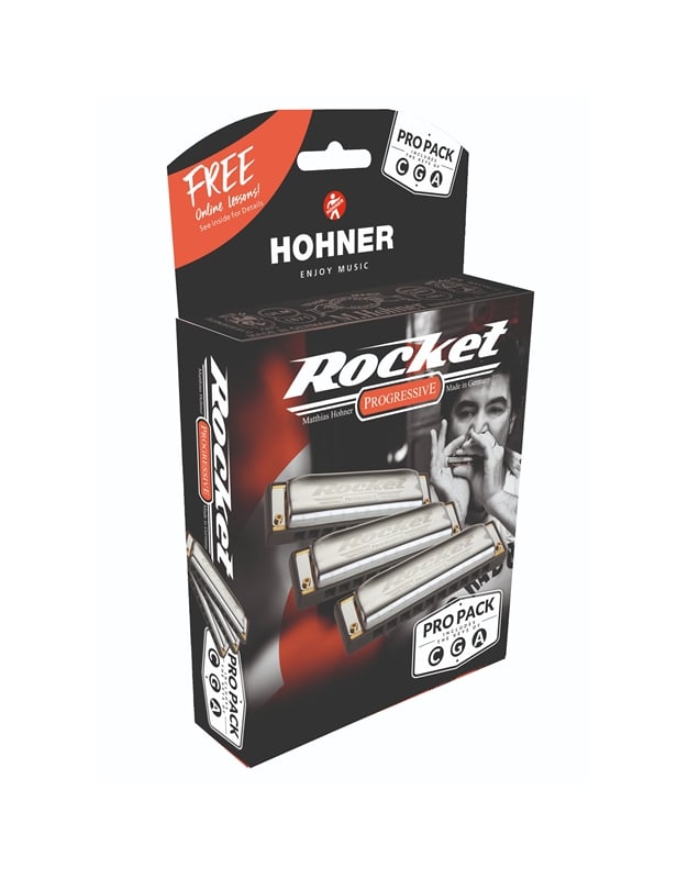 HOHNER Rocket Prorack  C,G,A Set of 3 Harmonicas