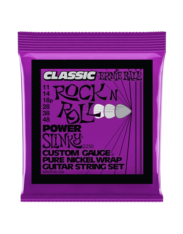 ERNIE BALL Power Slinky Classic Rock N Roll Pure Nickel 2250  Electric Guitar Strings