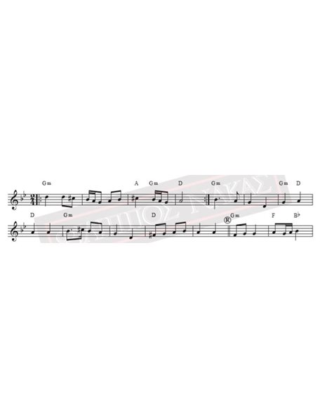 Agie MoU Giorgi Skiriane (Paradosiako) - Music - Lyrics: Traditional - Music score for download