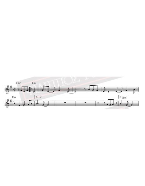Μουσική-Στίχοι: B.Kαζούλης - Aν ήσουν άγγελος - Παρτιτούρα για download