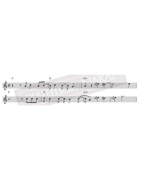 Φανή - Μουσική - Στίχοι: Β. Καζούλης - Παρτιτούρα για download