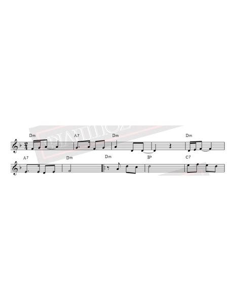 Η Μπαλάντα Tου Ούρι (Αχ! Oυρανέ) - Μουσική: Μ. Χατζιδάκις. Στίχοι: Ν. Γκάτσος - Παρτιτούρα για download