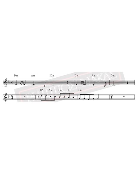 Καϊξής - Μουσική: Α. Χατζηχρήστος, Στίχοι: Γ. Φωτήδας - Παρτιτούρα για download