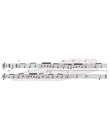 Κυκλαδίτικο - Μουσική: Μ. Χατζιδάκις, Στίχοι: Ν. Γκάτσος - Παρτιτούρα για download