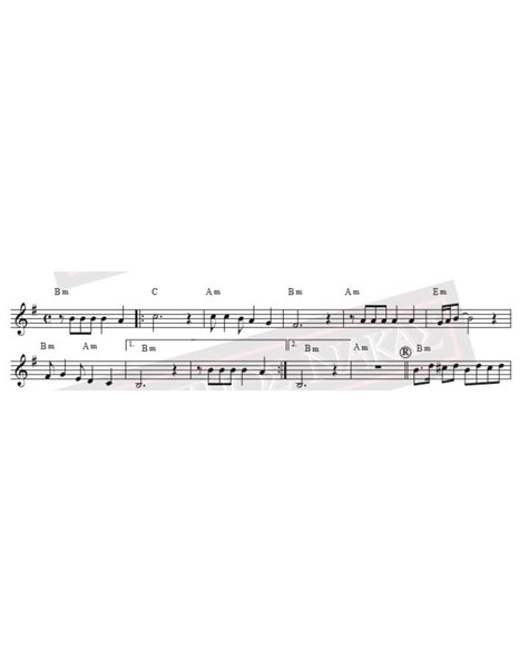 Min Perimenis Pia - Music - Lyrics: A. Kaldaras - Music score for download